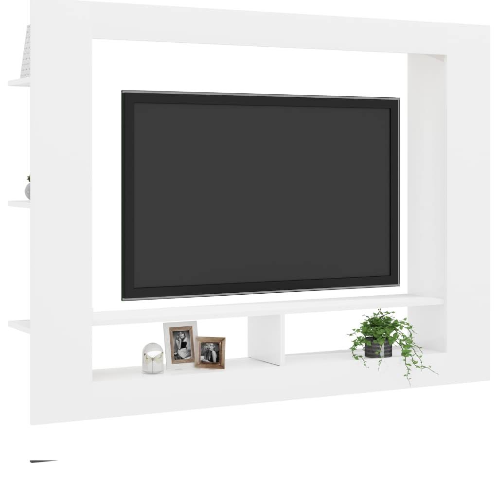 White Sonoma Oak Chipboard TV Cabinet B597