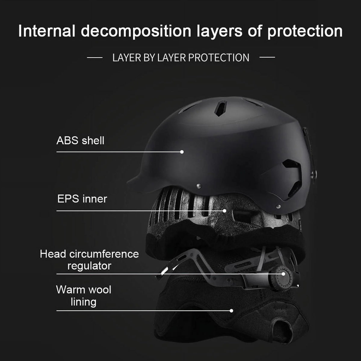 Adjustable Cycling Ski Snowboard Helmet M9672