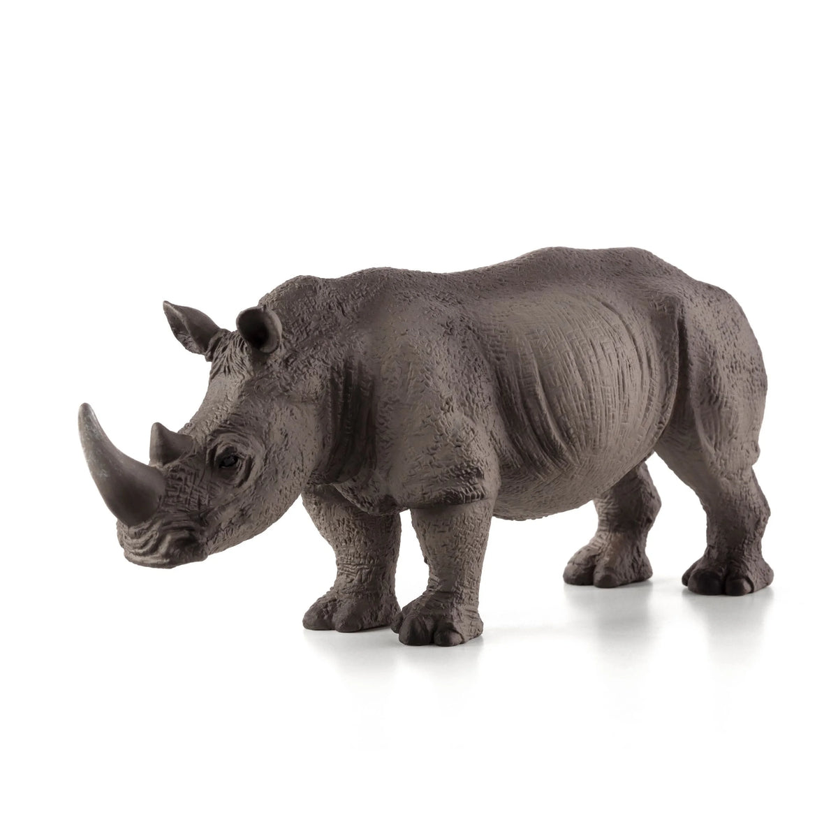 White Rhinoceros Wildlife Figurine N965