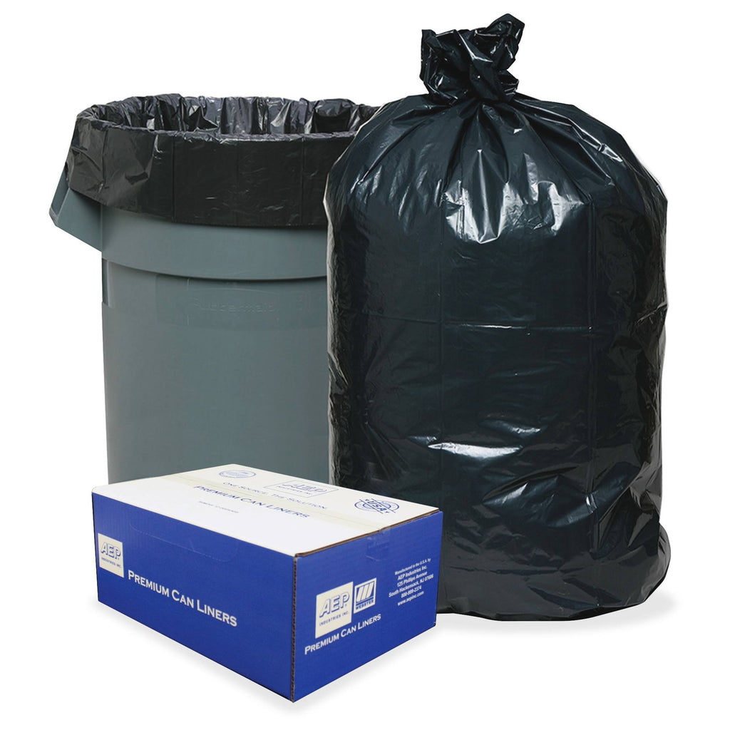 2-Ply Low-Density Can Liners 30gal .71 Mil 30 x 36 Black 250/Carton C2602