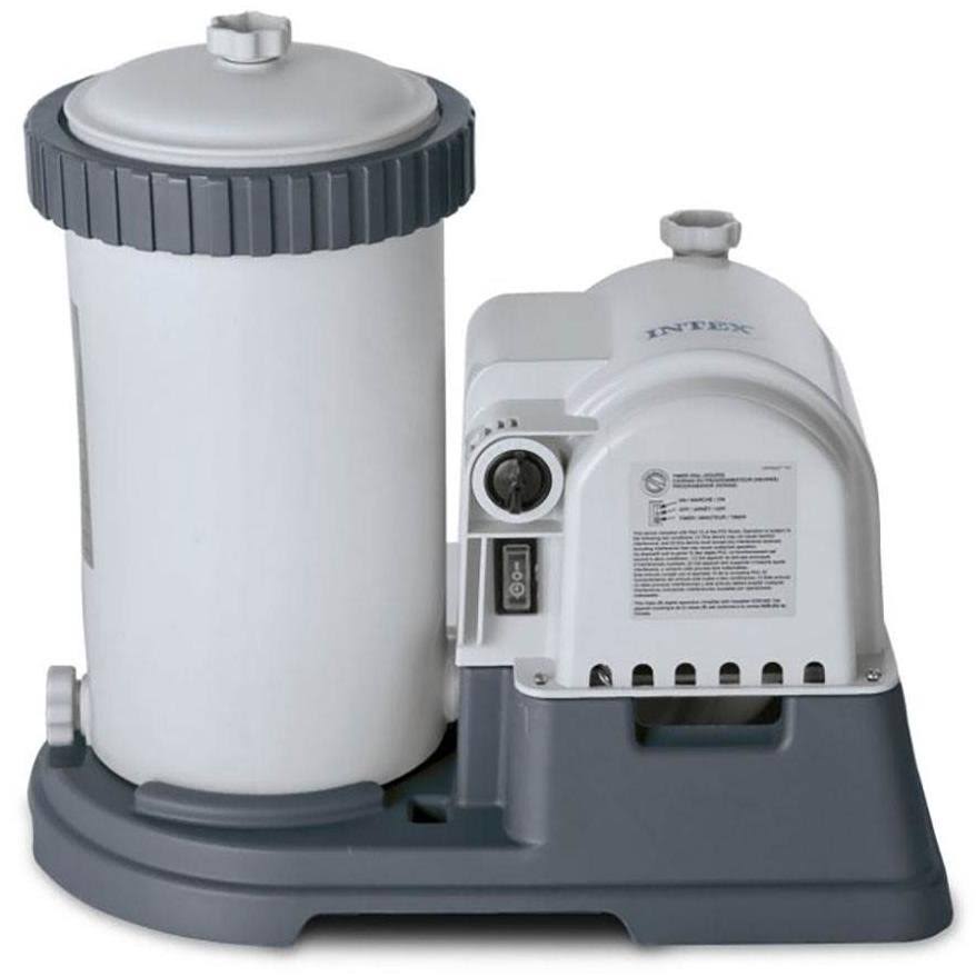 2500 GPH Filter Cartridge Pump with Timer and Above Ground Pool Vacuum Q595