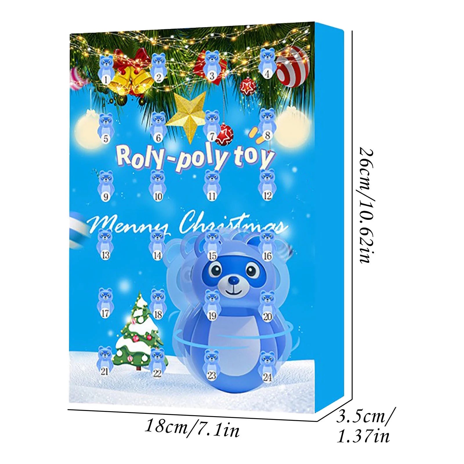 24 Tumbler Doll Countdown Calendar N207