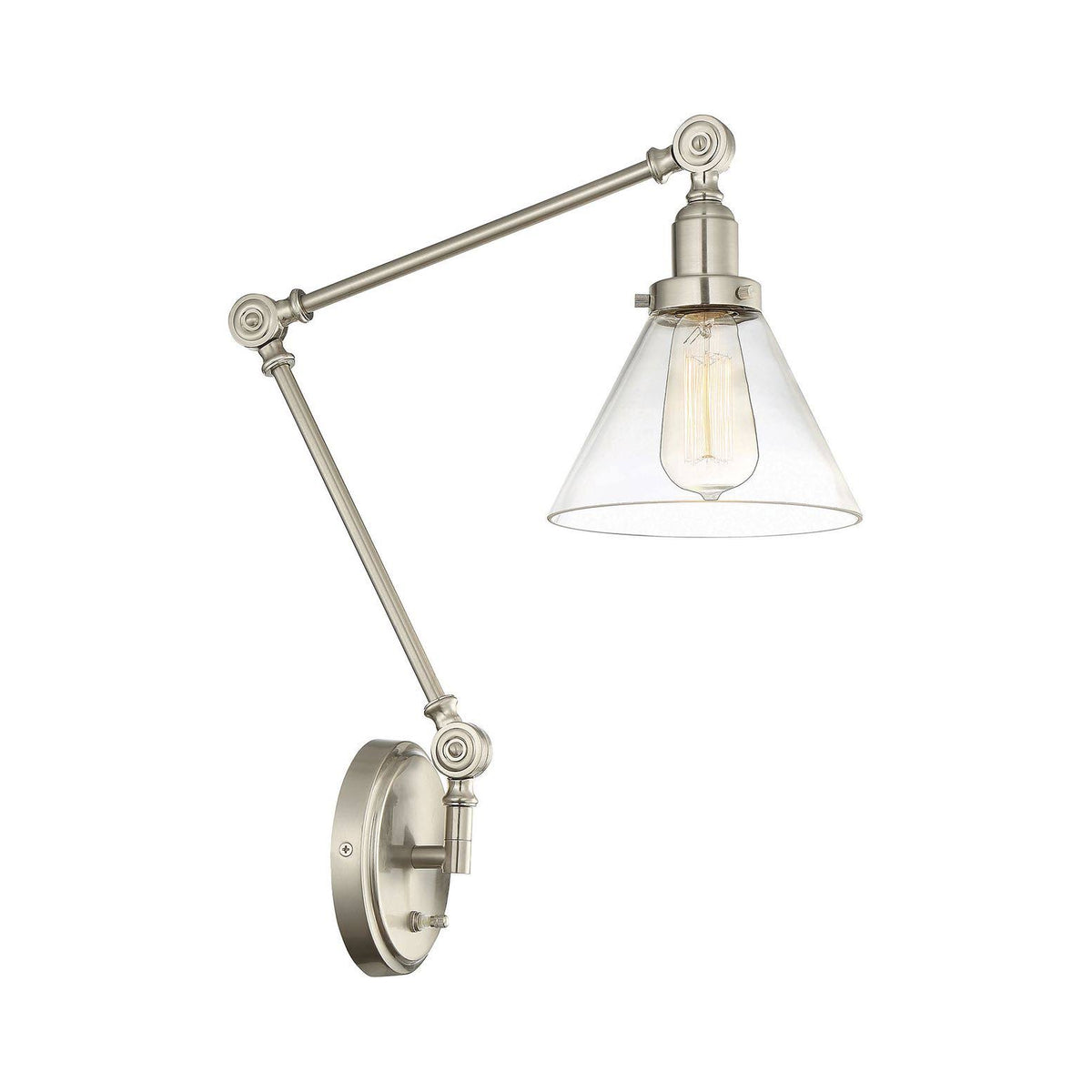Satin Nickel Adjustable Sconce Q973820