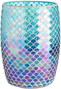 Glass Mosaic Decorative Trash Can N8356