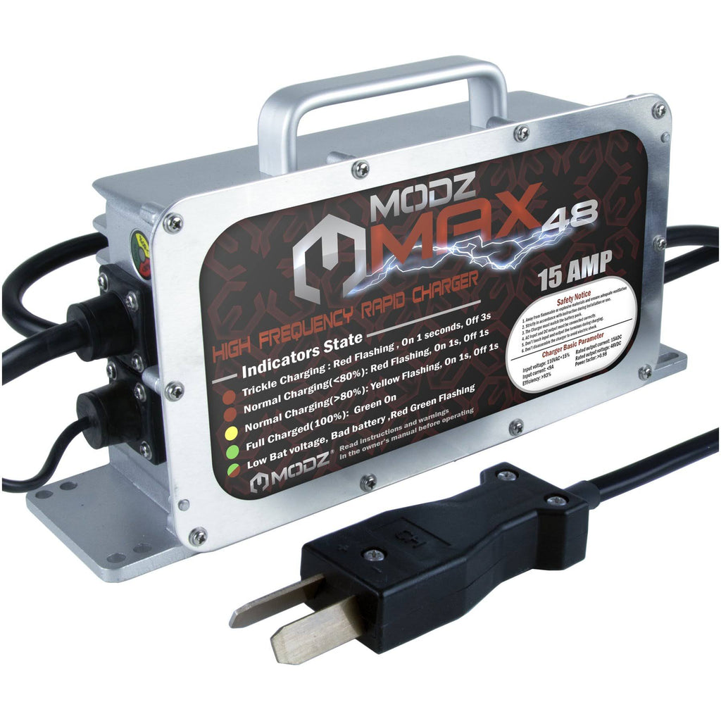 15 Amp Charger for 48 Volt Golf Carts with Crowfoot Plug G46379