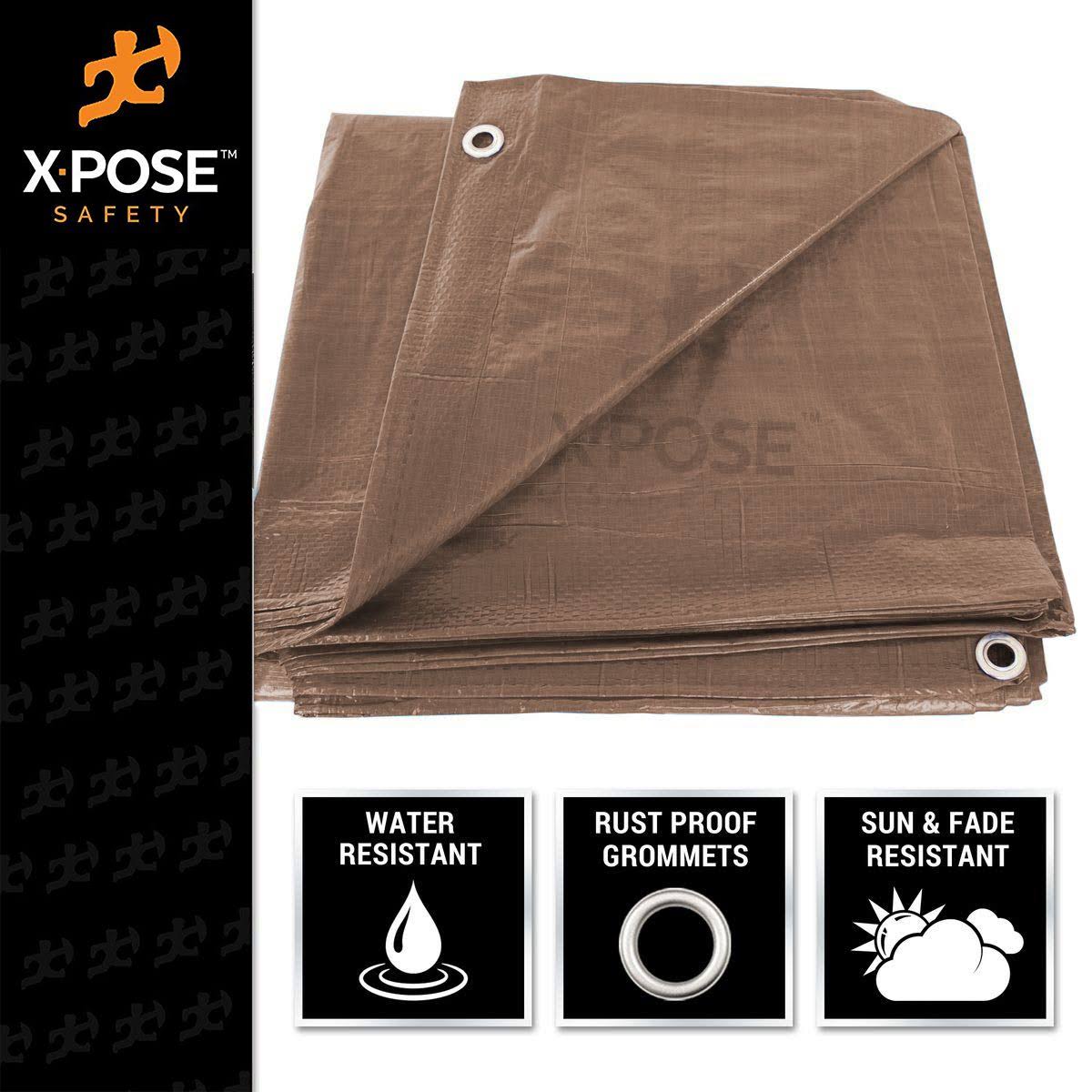Brown Poly Tarps 20 x 25 Case of 4 C934748