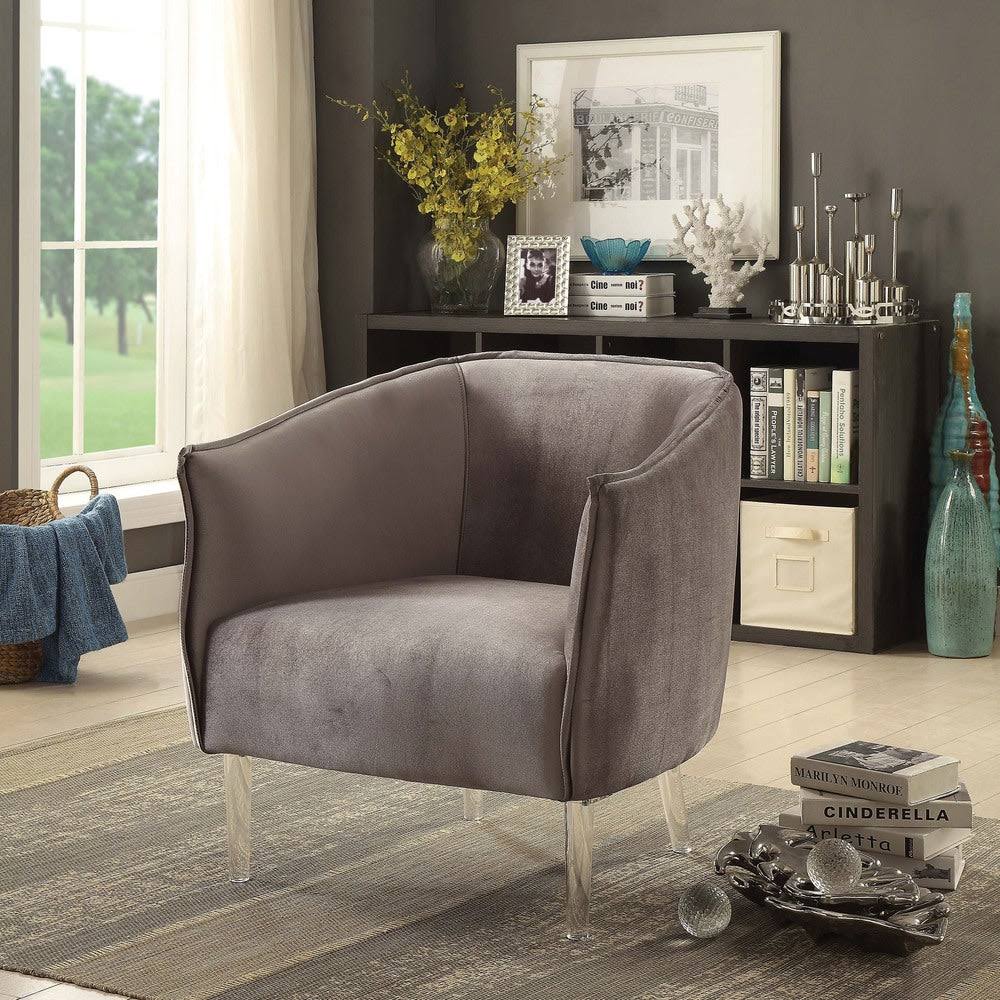 Black Contemporary Accent Chair Q37714