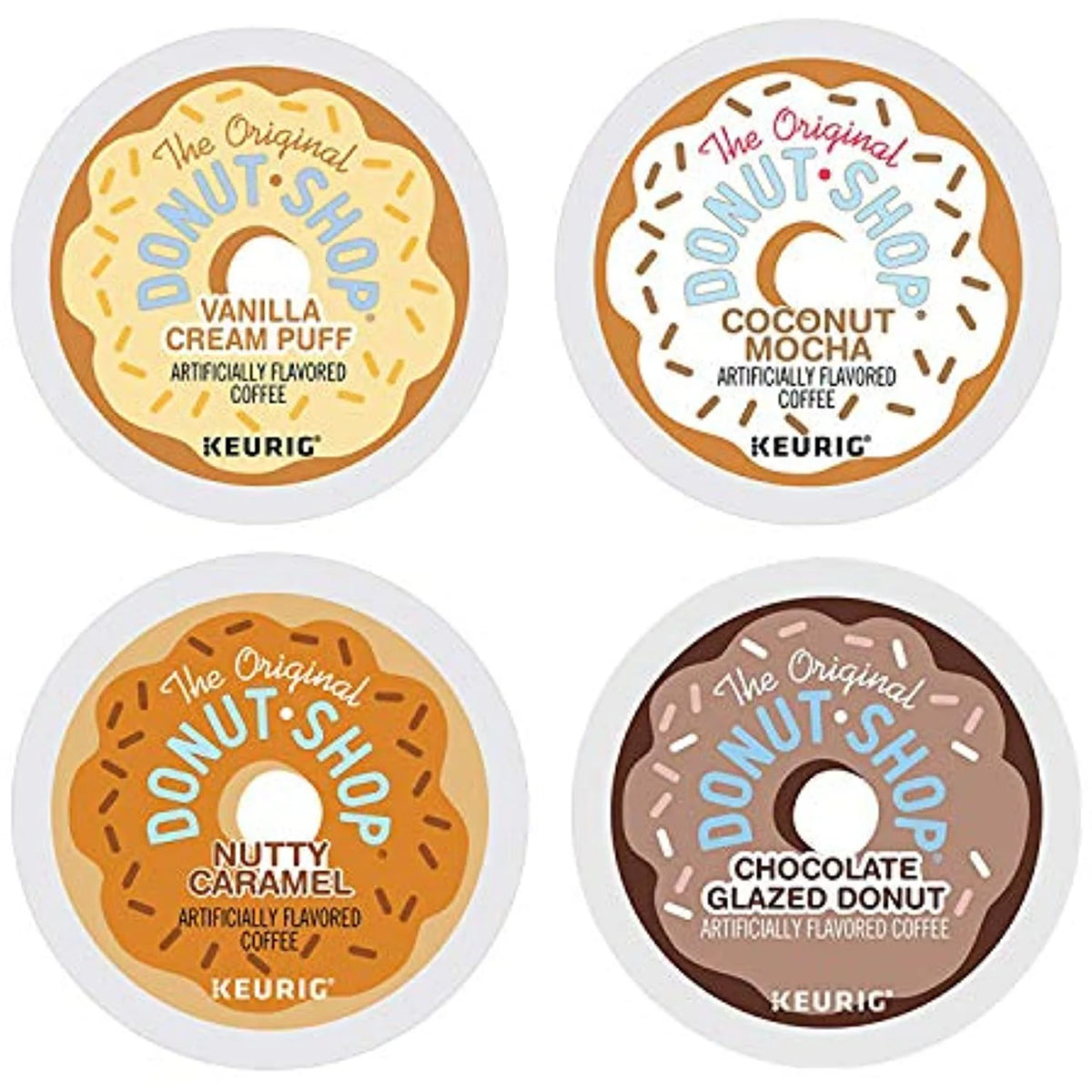 Variety Pack Coffee Pods, Set of 4 Flavors, 48 Ct Total H7389