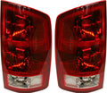 Tail Light Assembly Set of 2 Halogen Clear & Red Lens Y97506