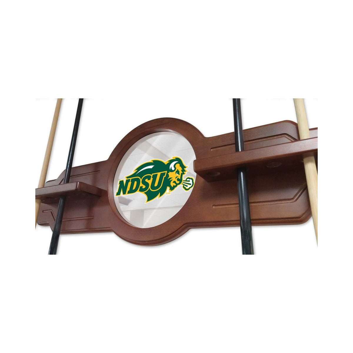 Solid Wood Cue Rack with Black Finish C783731