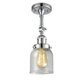 Polished Chrome 1-Light Semi Flush Mount Fixture Y648