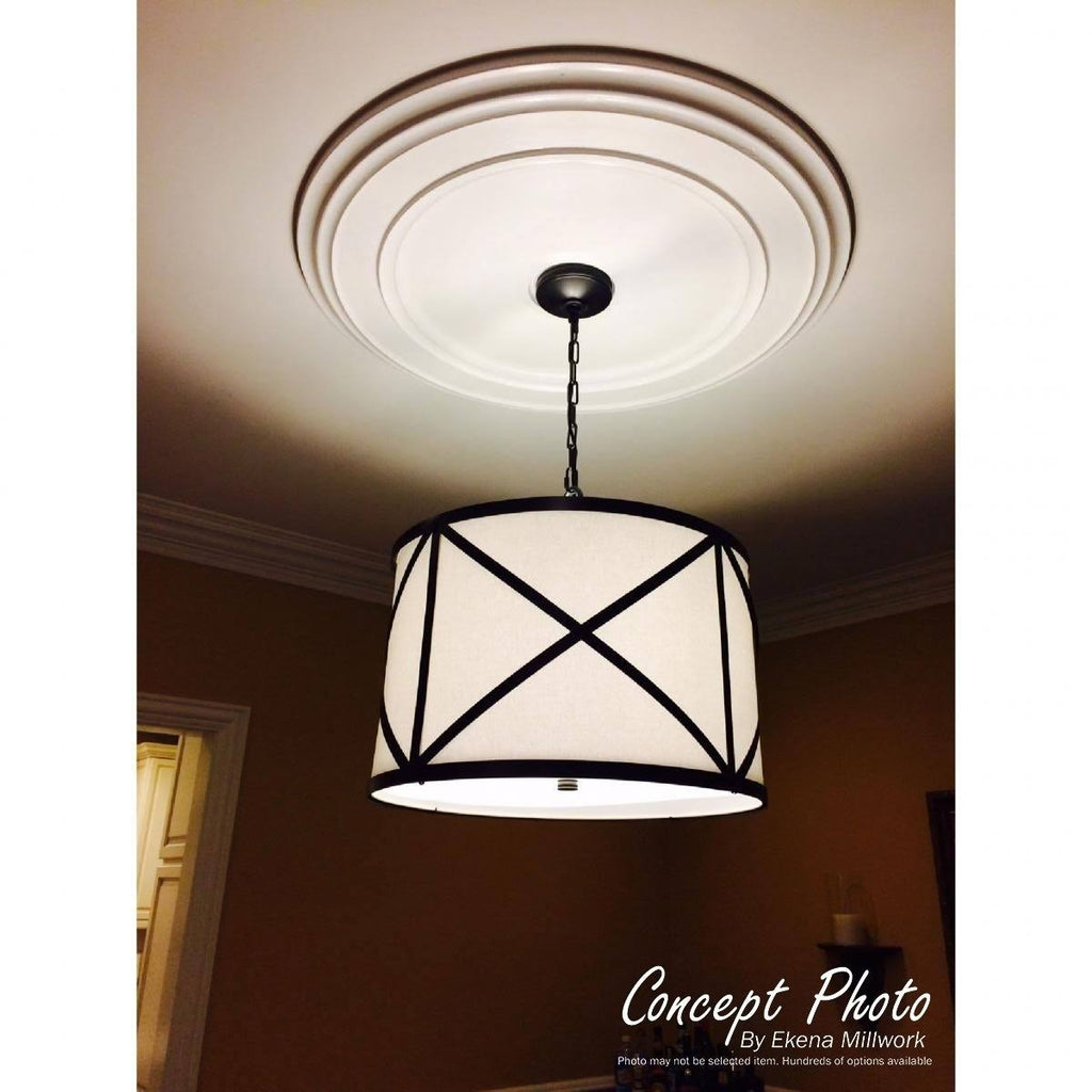 Palmetto Ceiling Medallion, Hand-Painted Americana U8449