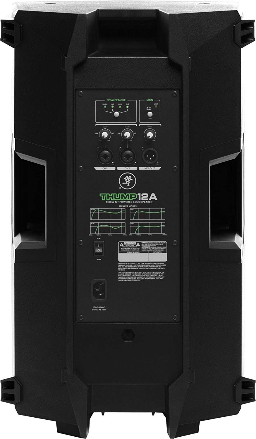 1300W 12 Powered Loudspeaker with Steel Speaker Stand and XLR-XLR Cable D684