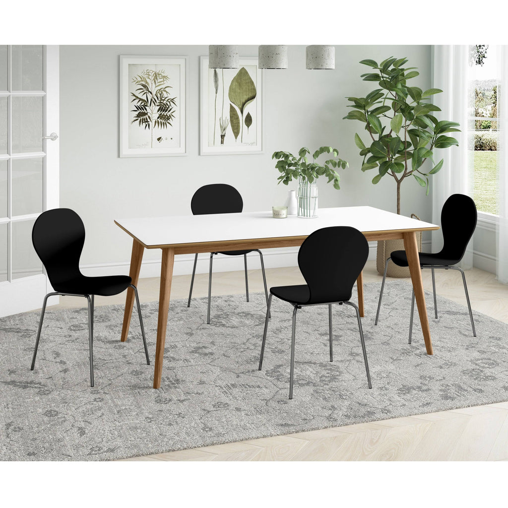 Red Armless Dining Chair (Set of 4) O133897