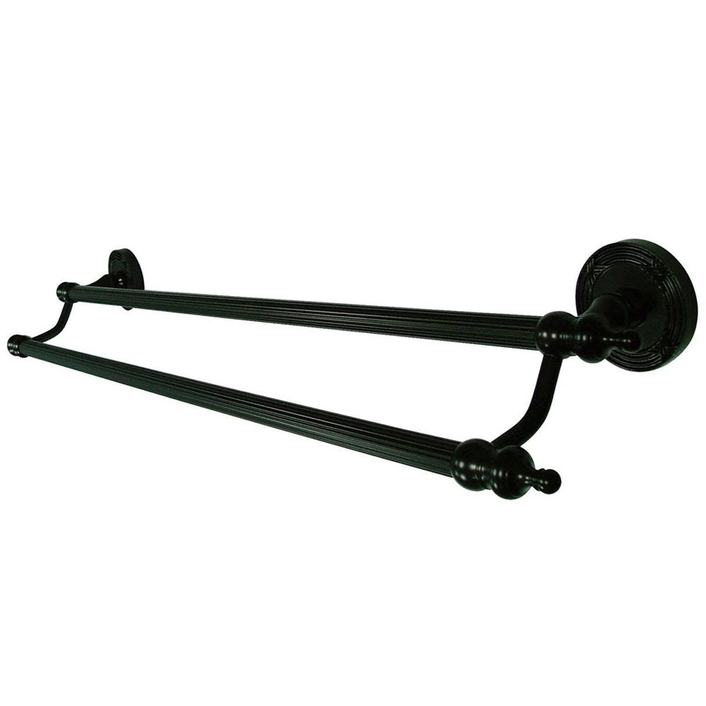 24x22 Dual Towel Bar, Satin Nickel Q628