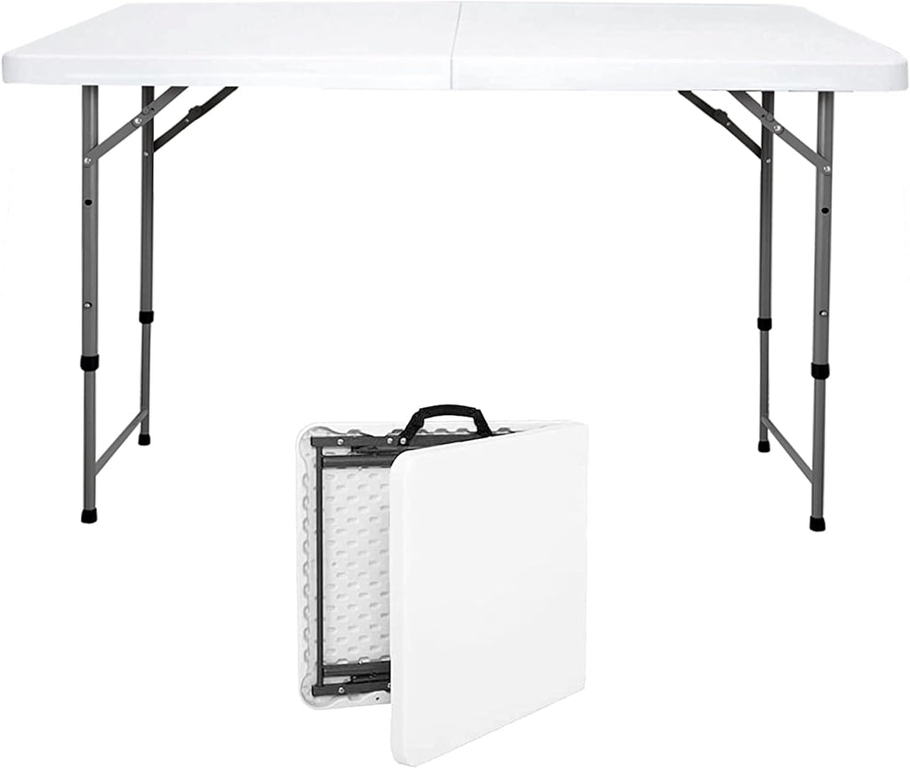 6 Foot Folding Plastic Utility Table with Handle U840