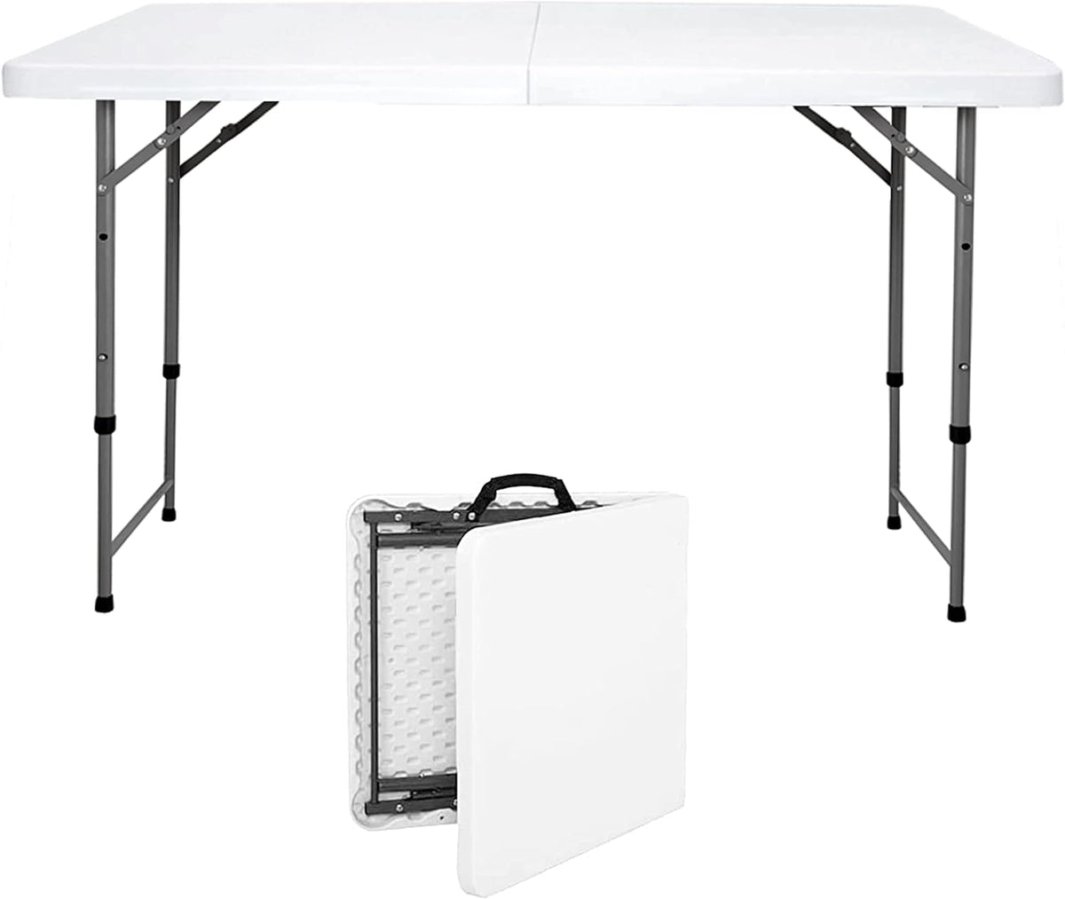 6 Foot Folding Plastic Utility Table with Handle U840