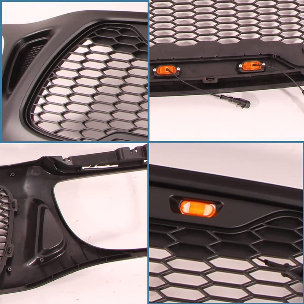 Black LED Front Grille for Tacoma 2001 2002 2003 2004 F66625