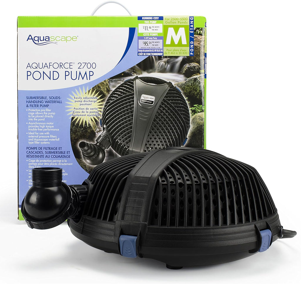 Black AquaForce 2700 Asynchronous Pump with Protective Cage, 2,695 GPH V973443