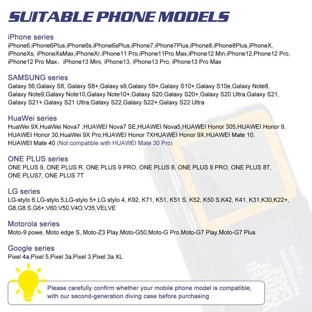 Waterproof Protective Case for Phones Up to 6.9 Inch E317073