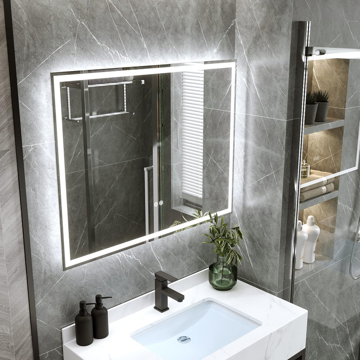 28 x 36 Inch LED Lighted Bathroom Mirror X980318