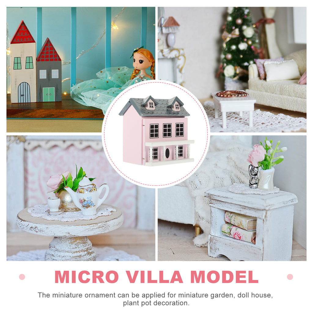Miniature Wooden Doll House Villa Z291