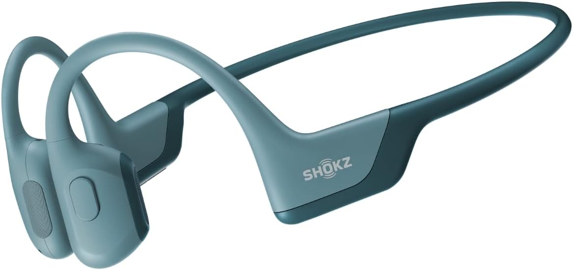 Blue Bone Conduction Bluetooth Sport Headphones with Headband D7083