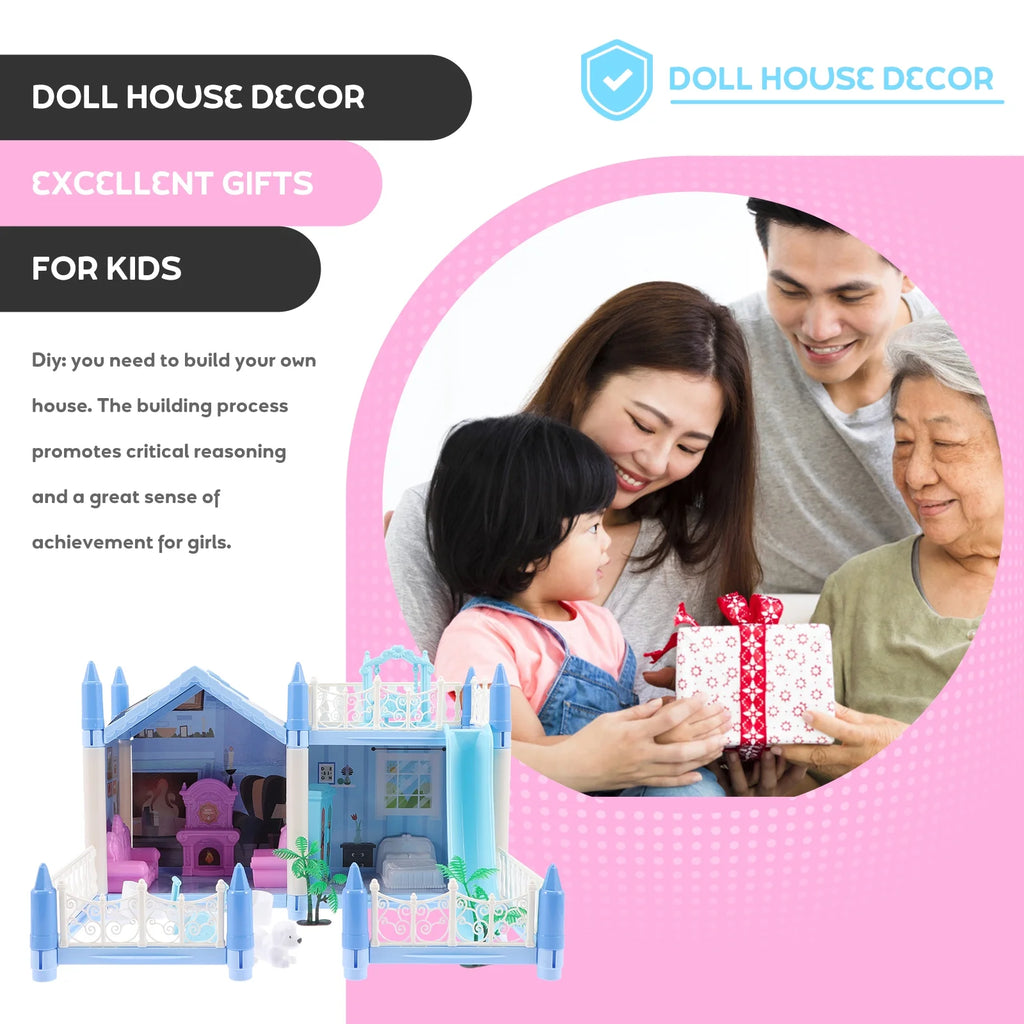 DIY Villa Castle Miniature House Jigsaw Puzzle Dollhouse J12784