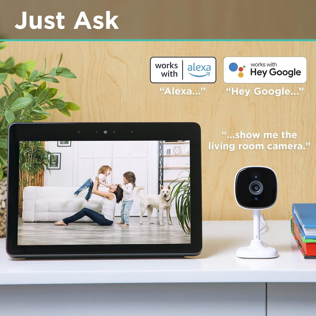 2 Pack Wi-Fi Smart Indoor Camera with 2-Way Audio and Night Vision O8257