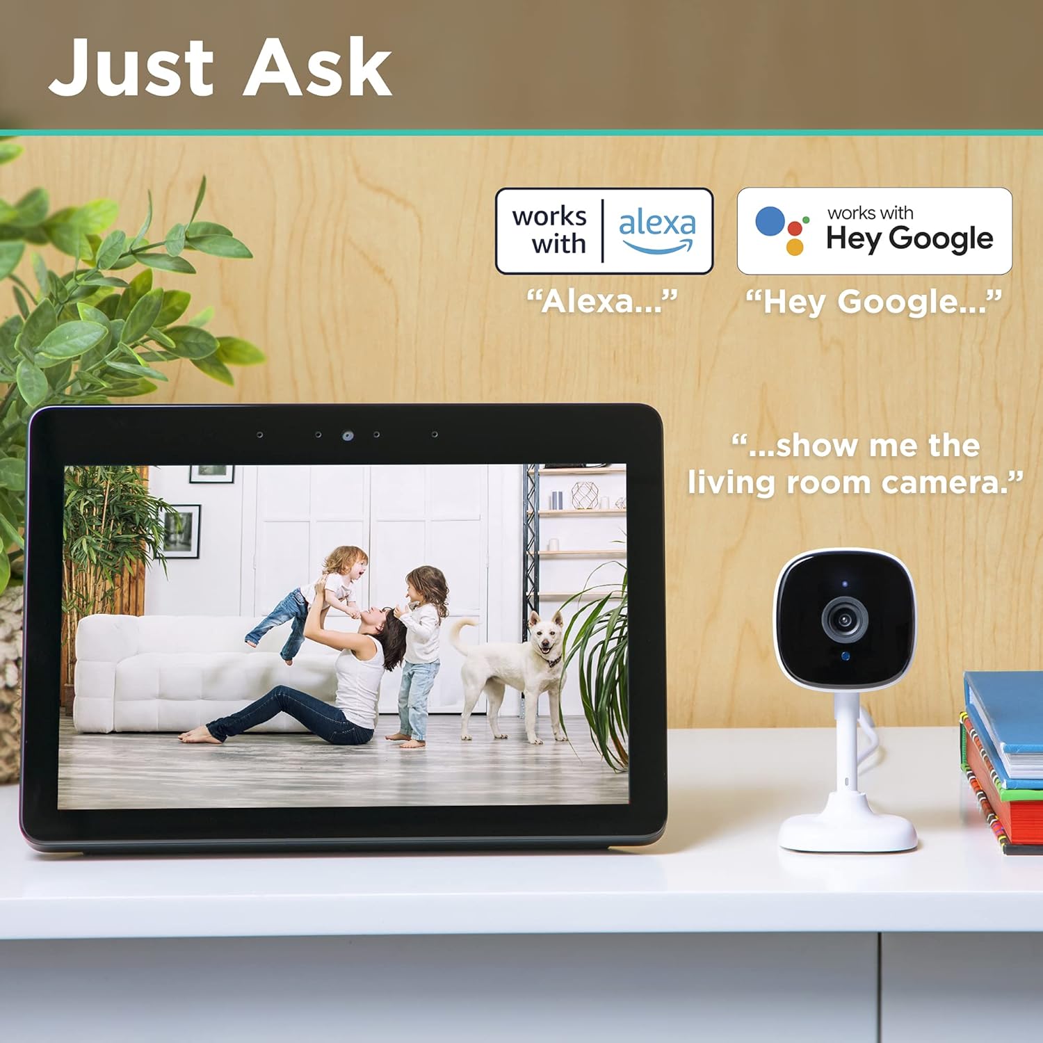 2 Pack Wi-Fi Smart Indoor Camera with 2-Way Audio and Night Vision O8257