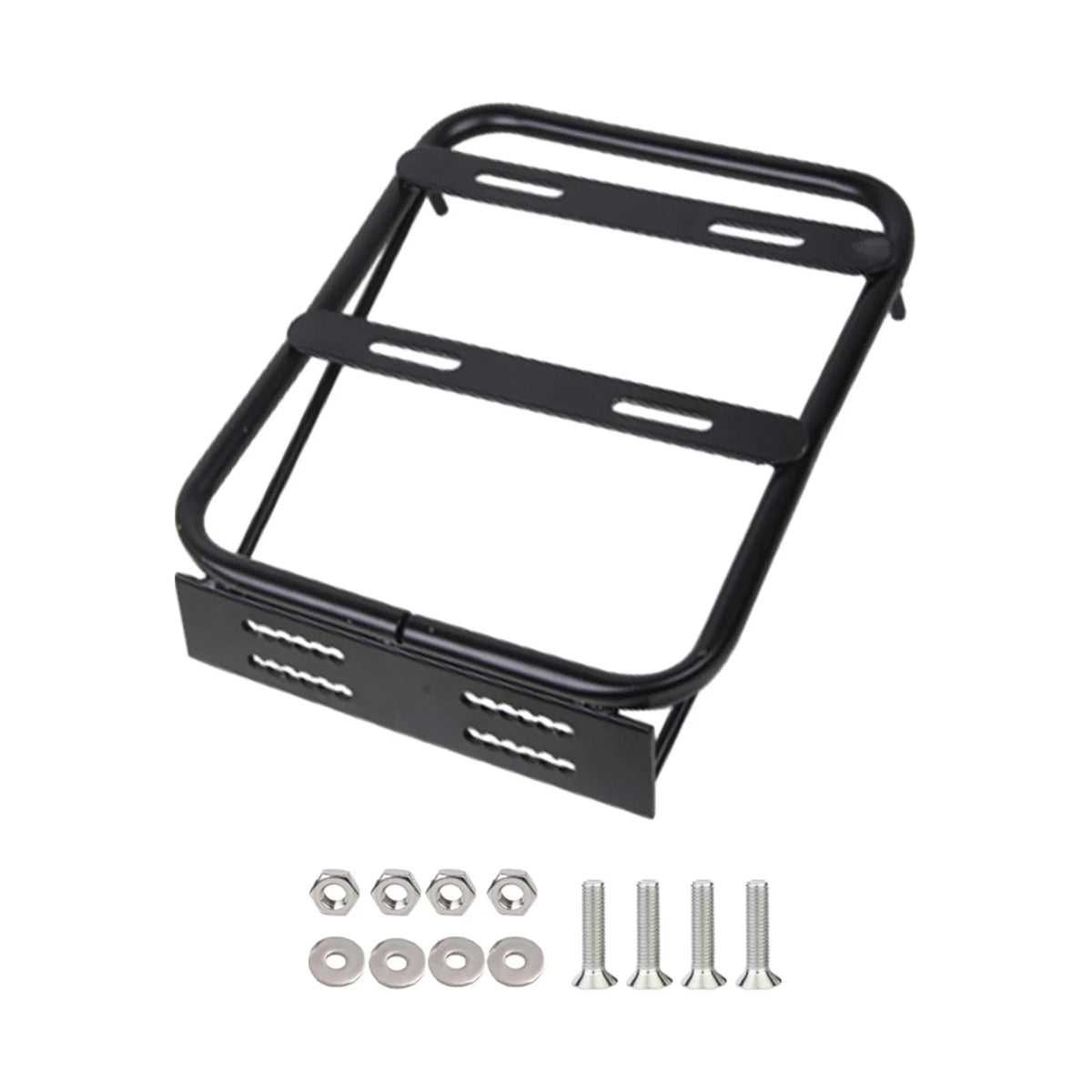 Black Motorbike Rear Tail Box Carrier Frame Bracket Rack O207274