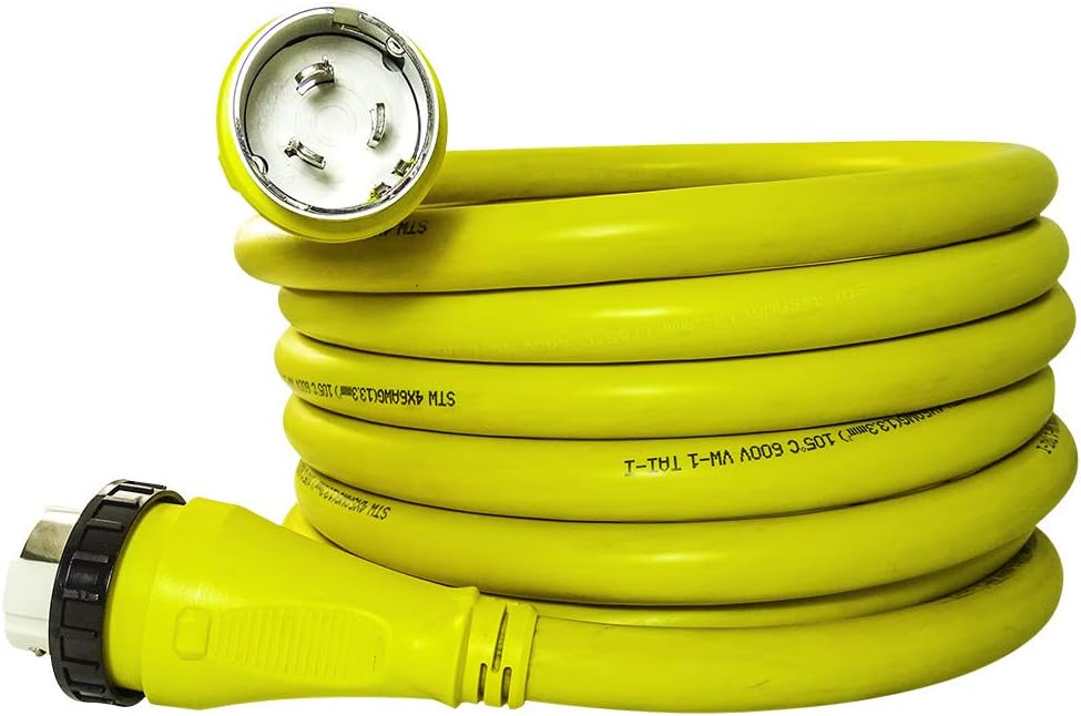 25FT 50 Amp NEMA SS2-50P to SS2-50R Shore Power Cord Extension R6755