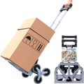 6-Wheel Folding Hand Truck with Telescoping Handle, 165 LB Load Capacity, Pack of 2 C216