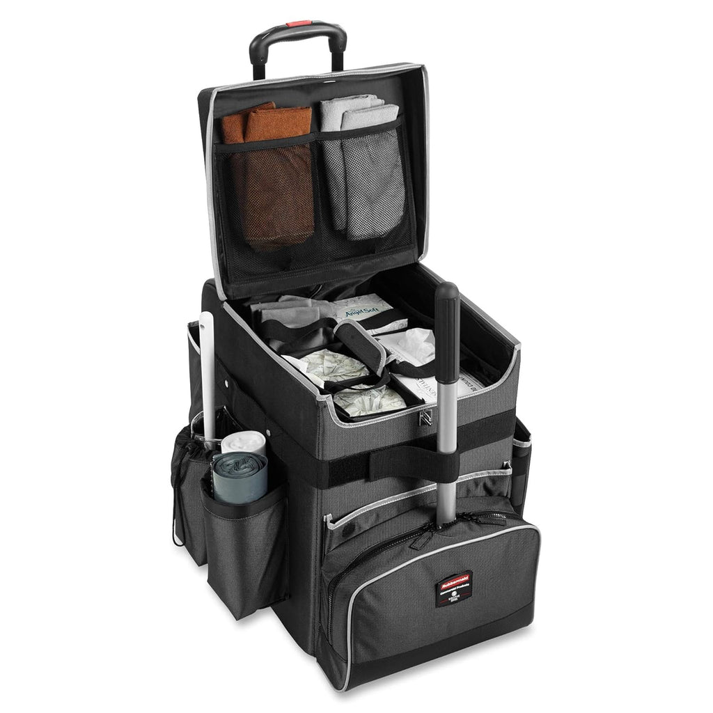 Executive Janitorial Housekeeping Quick Cart, Medium, Dark Gray X934061