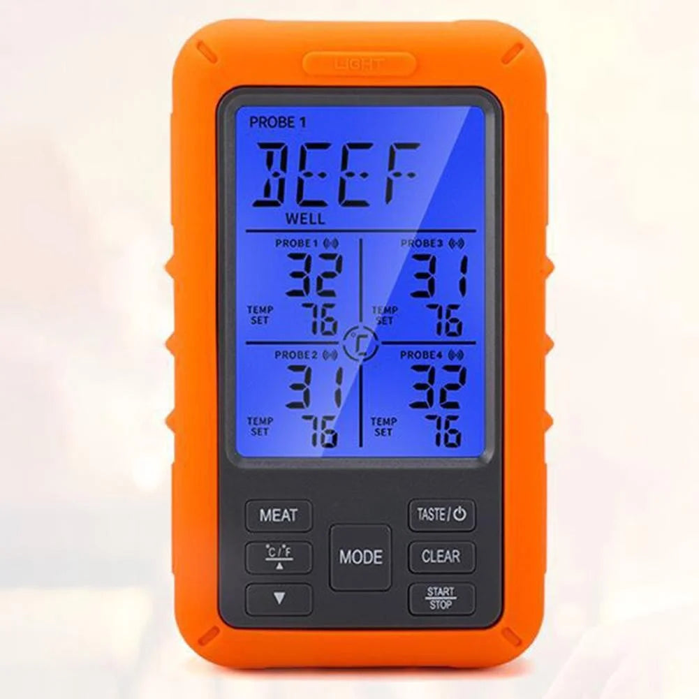 WiFi Battery Powered Grill Thermometer with Dual Alarm D222911