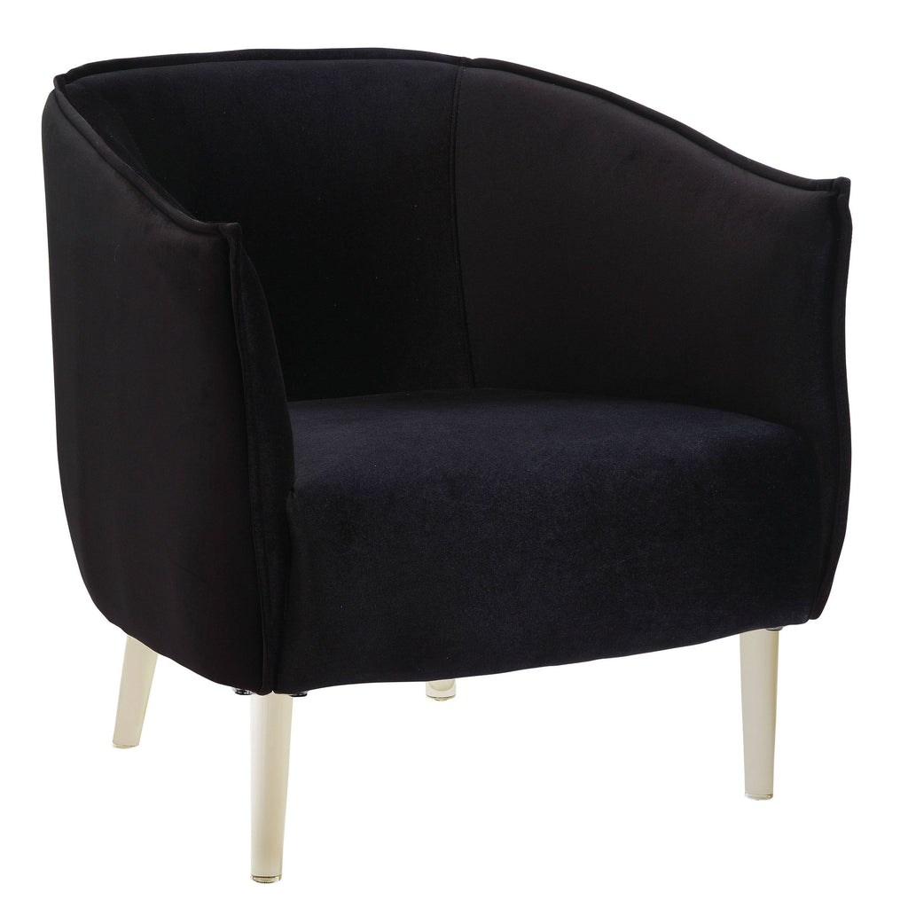 Black Contemporary Accent Chair Q37714