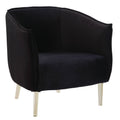 Black Contemporary Accent Chair Q37714
