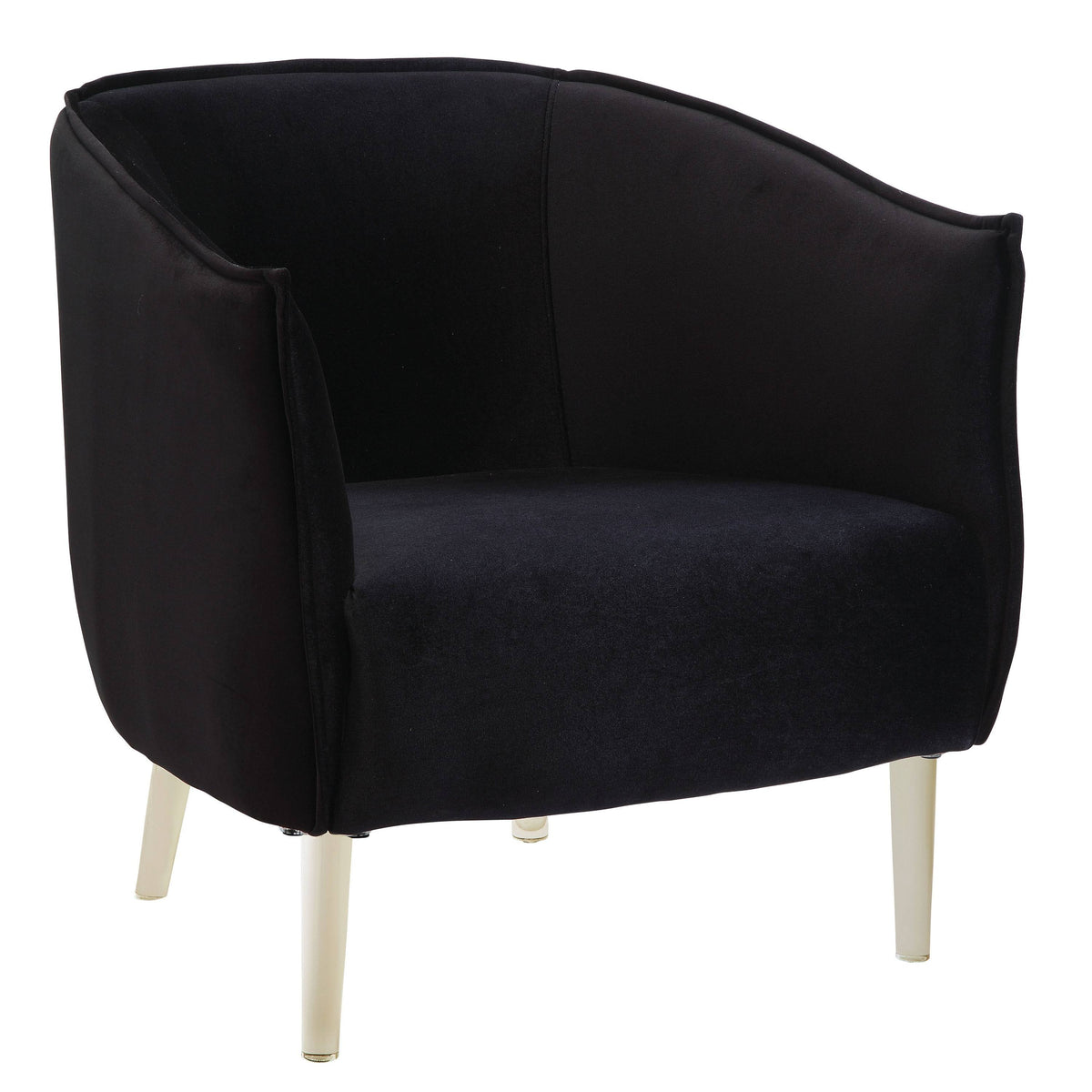 Black Contemporary Accent Chair Q37714