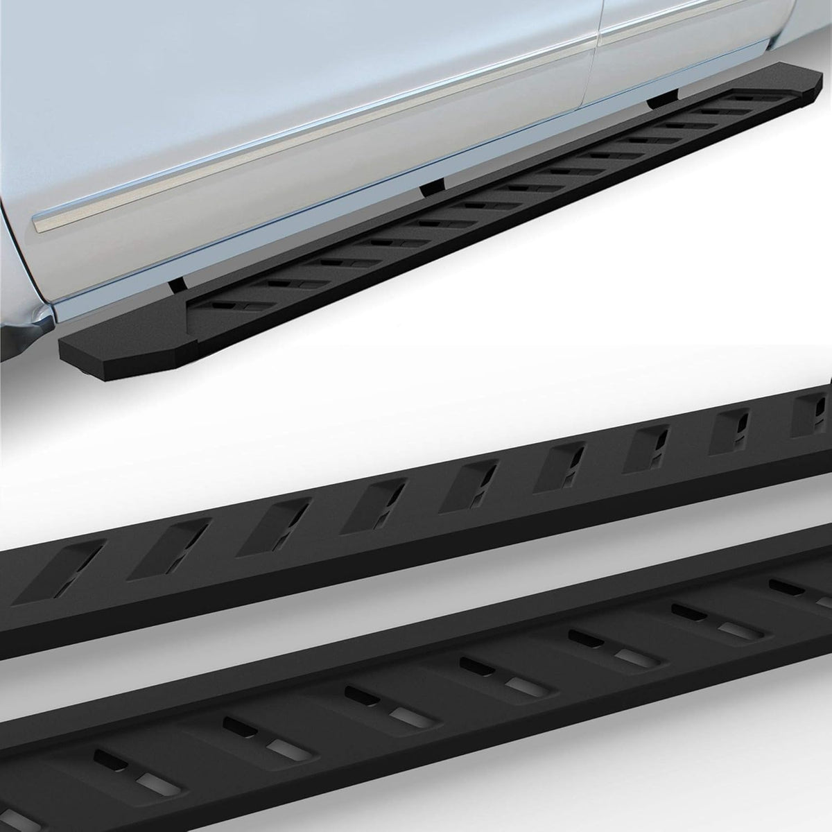 7 inch Black Heavy Duty Running Board Side Step Nerf Bar J5148