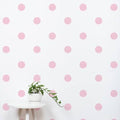 Textured Dots Wall Decal Set of 105 Baby Pink O615