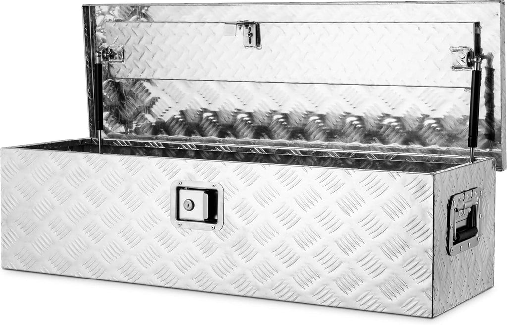 39 Inch Aluminum Waterproof Under Truck Storage Chest with Lock and Keys M5117