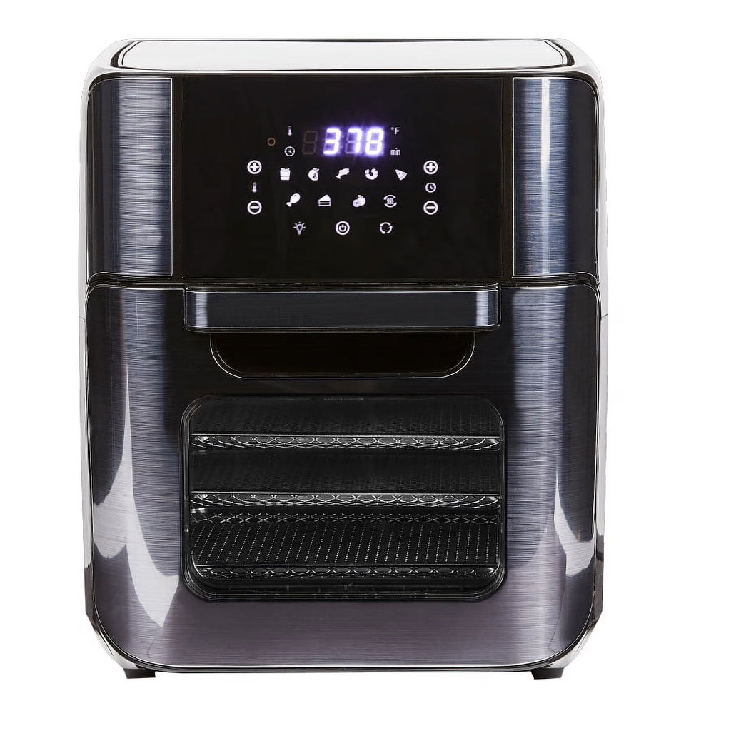 12 Quart Black Stainless Steel Air Fryer O101