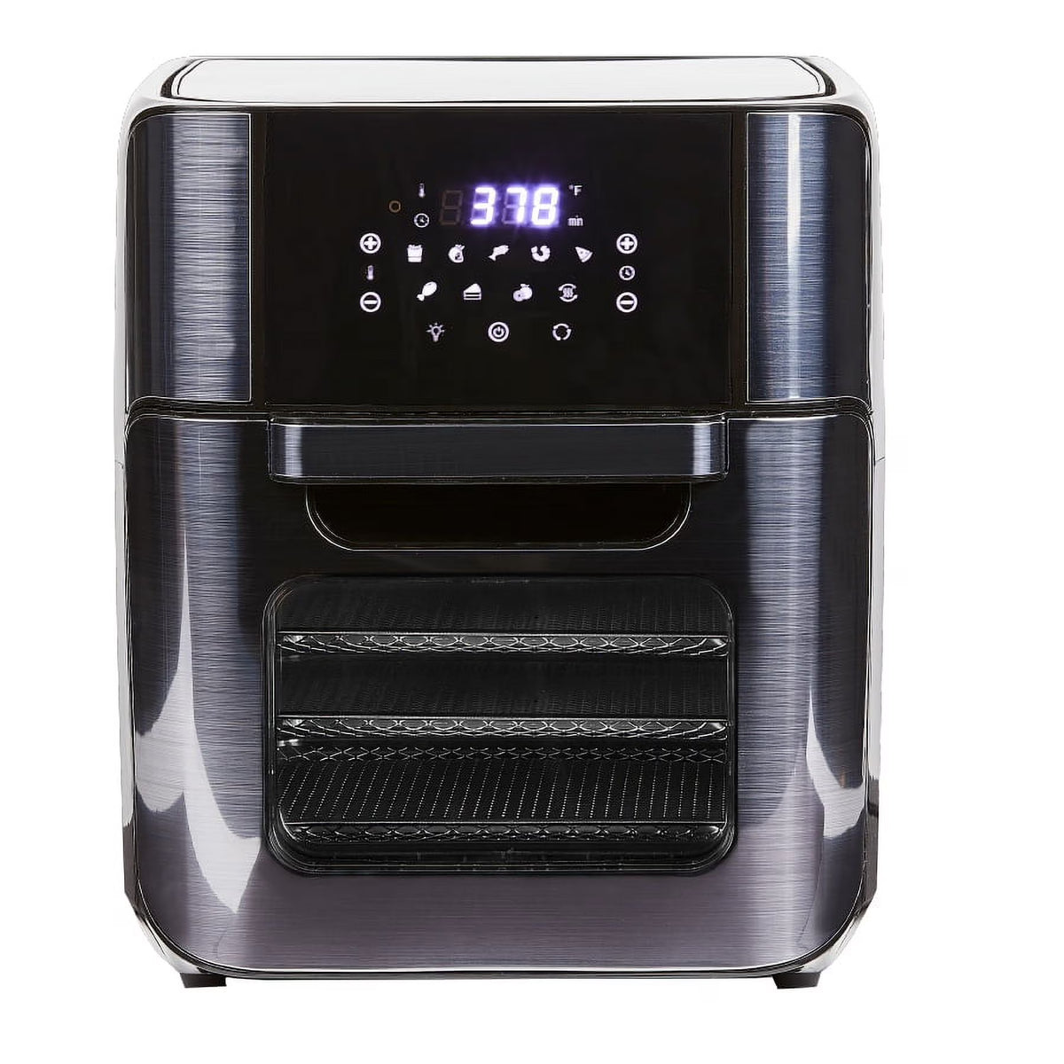 12 Quart Black Stainless Steel Air Fryer O101