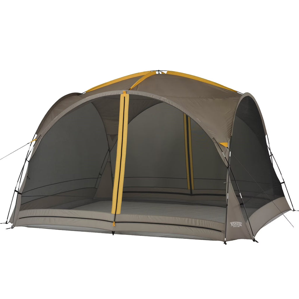 Gray 2-Door Screen House with Mesh Walls and Rainfly A22568