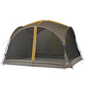 Gray 2-Door Screen House with Mesh Walls and Rainfly A22568