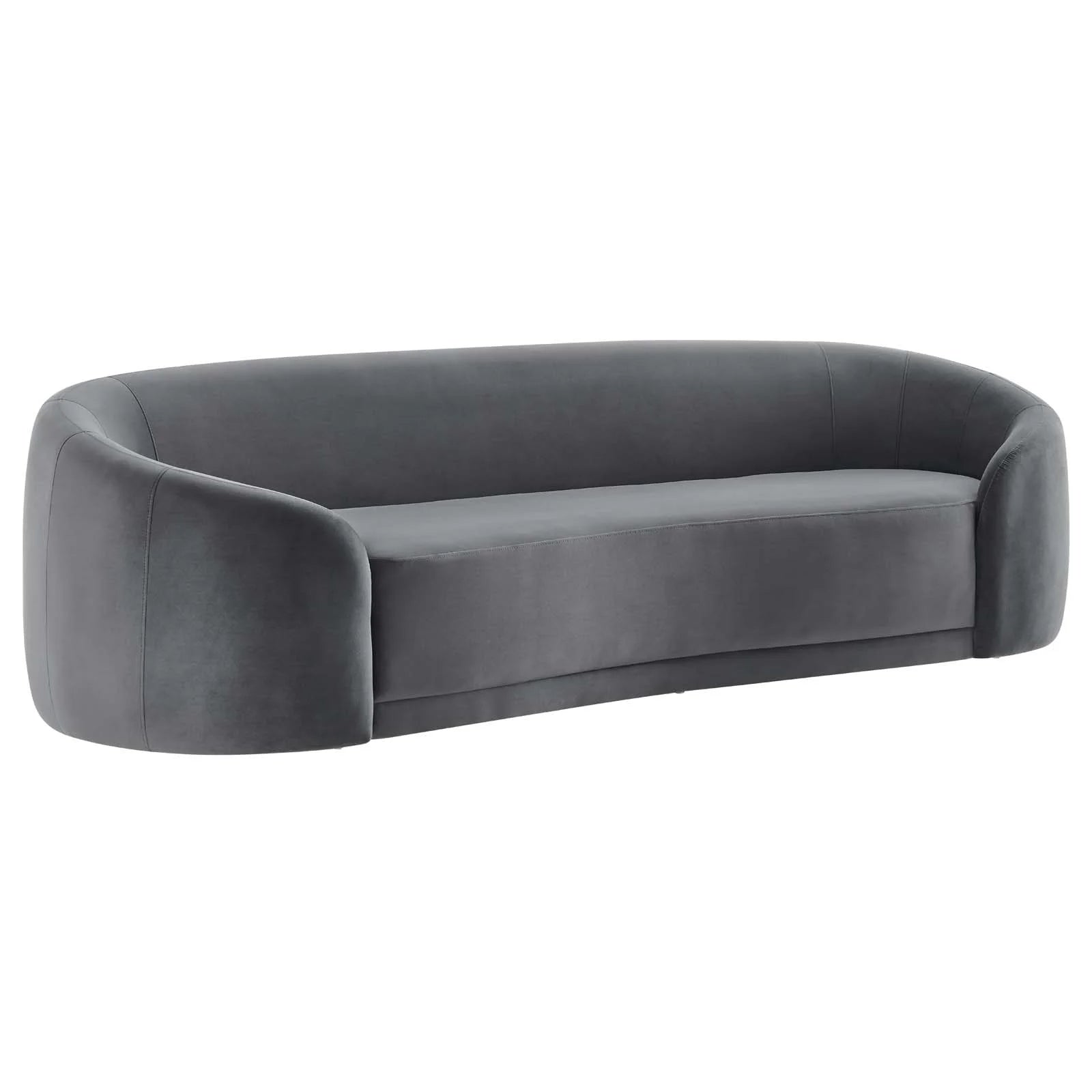 Gray Performance Velvet Sofa D6952