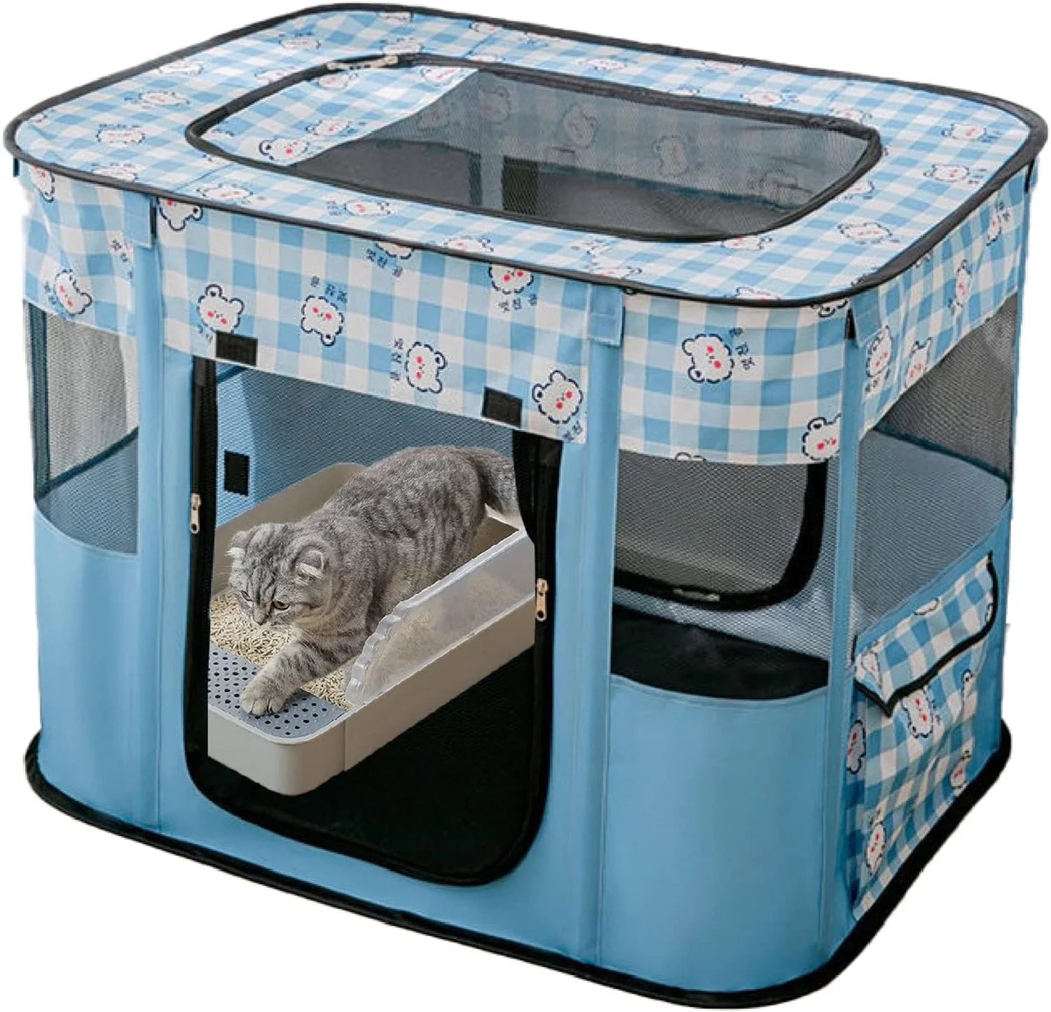 Portable Foldable Pet Playpen with Handbag O5327