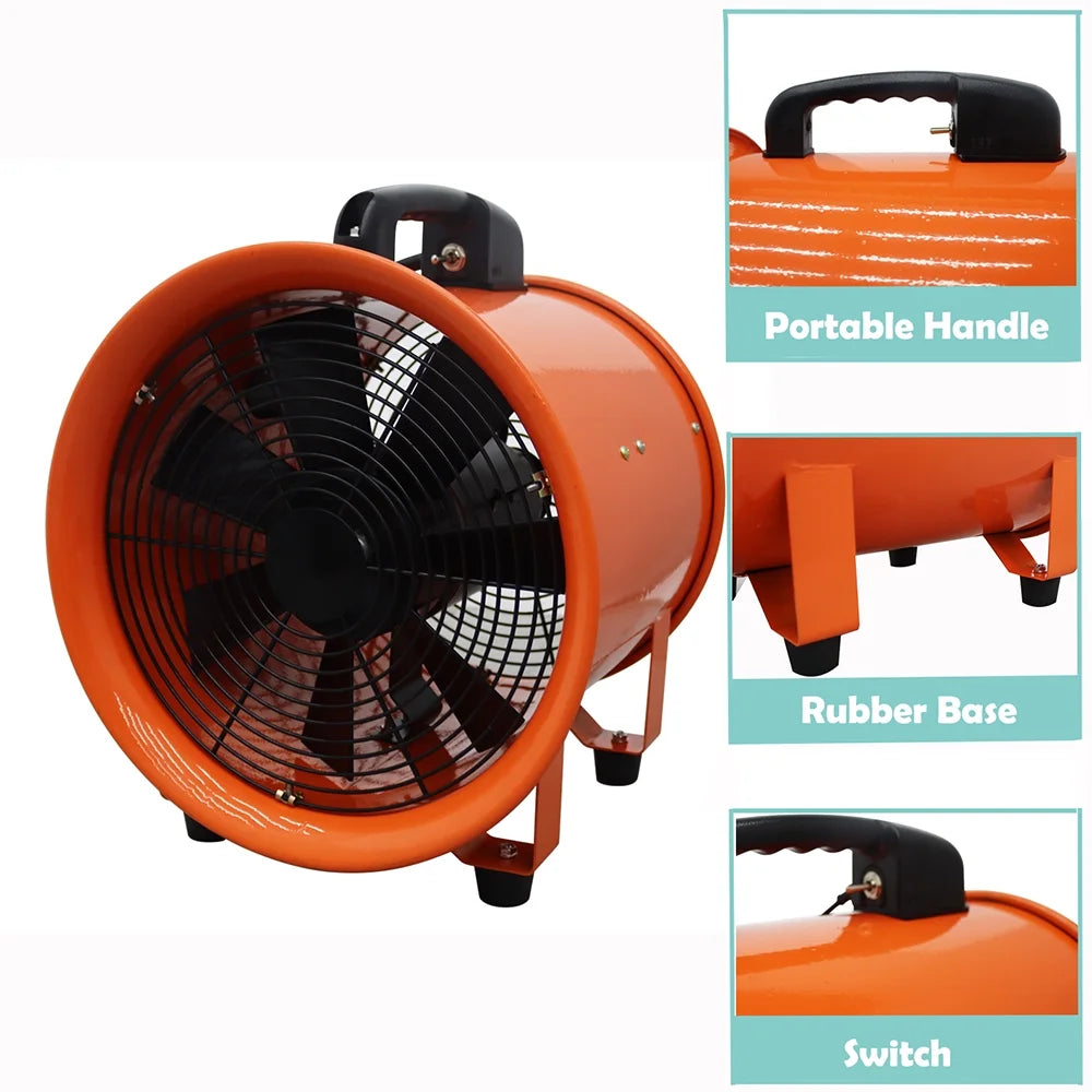 12 inch Portable Air Extractor Fan with Flexible Hose J4288