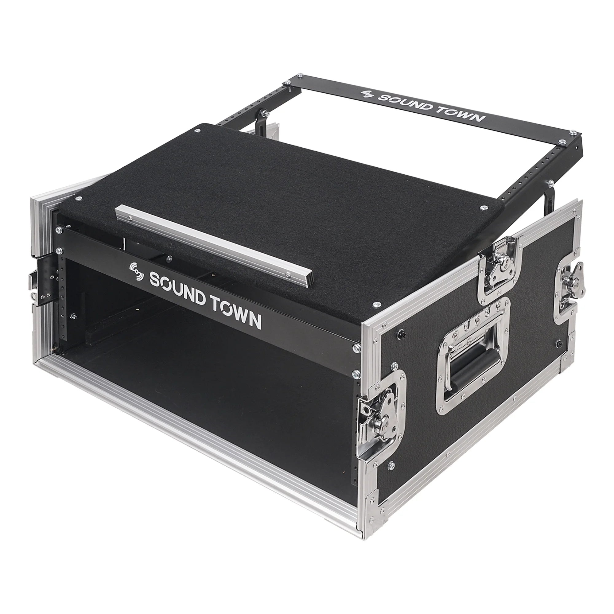 4U PA Rack Case with 11U Slant Mixer Top, 20.2 Rackable Depth M31385