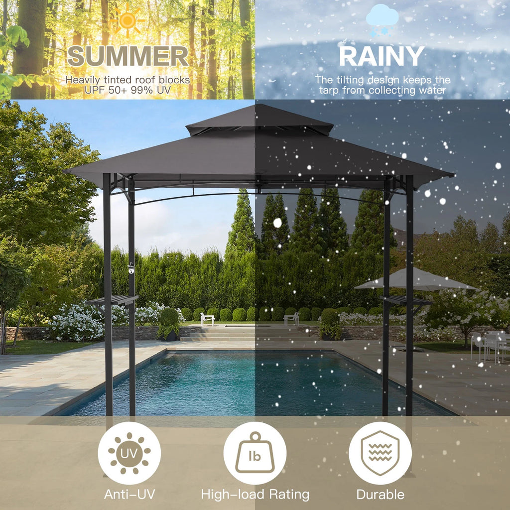8' x 5' Outdoor Grill Gazebo with Vented Top B255247